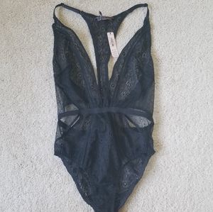 NWT xsmall black lace bodysuit
